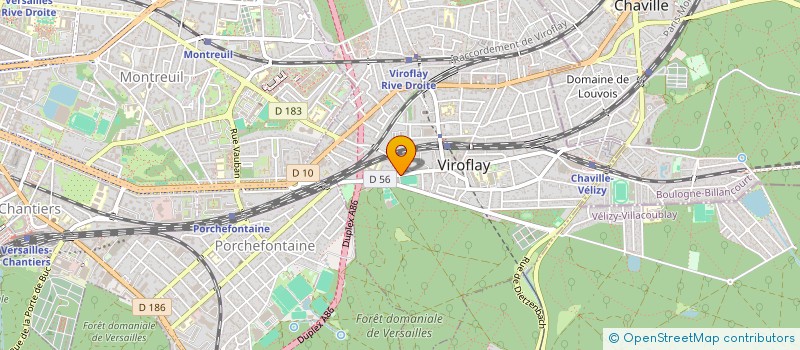 localisation de l'entreprise MONSIEUR JEAN-FRANCOIS CARON  VIROFLAY