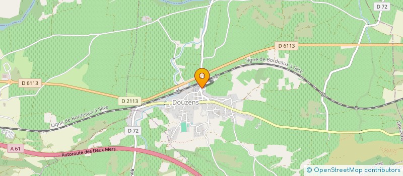 localisation de l'entreprise MONSIEUR JEAN-FRANCOIS CATHALA  DOUZENS