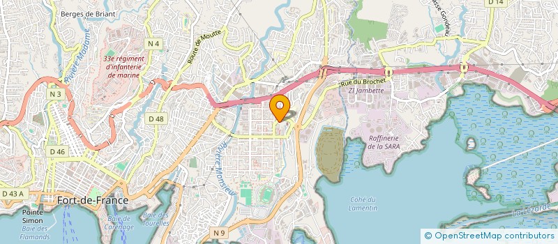 localisation de l'entreprise MONSIEUR JEAN-FRANCOIS CELESTE  FORT-DE-FRANCE