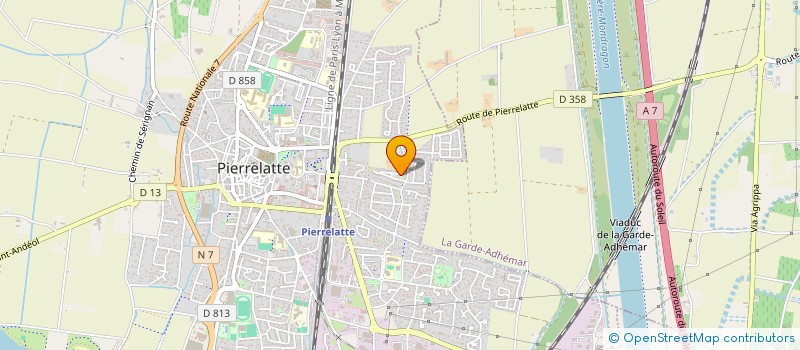 localisation de l'entreprise MONSIEUR JEAN-FRANCOIS CHALAMEL  PIERRELATTE