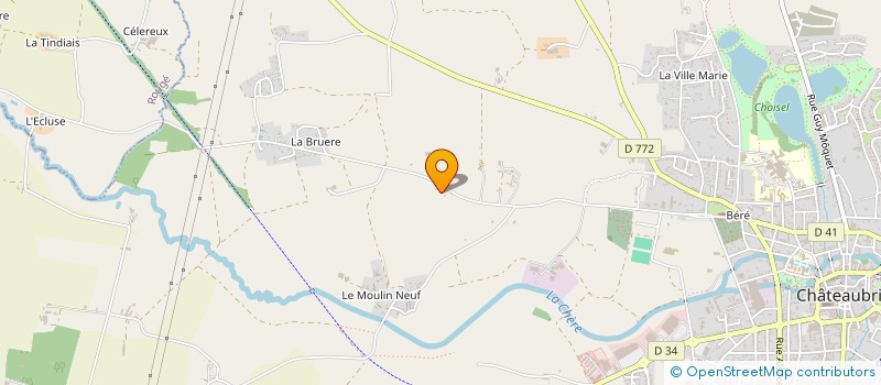 localisation de l'entreprise MONSIEUR JEAN FRANCOIS CHAPRON  SAINT-AUBIN-DES-CHATEAUX