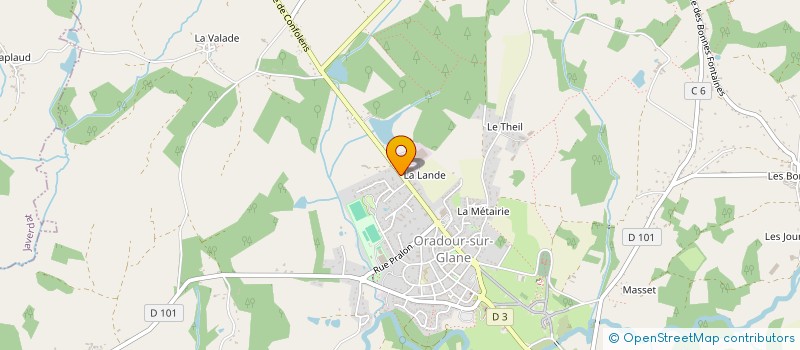 localisation de l'entreprise MONSIEUR JEAN-FRANCOIS CHAPUT à ORADOUR-SUR-GLANE