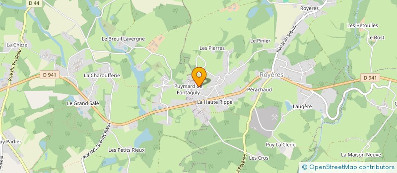 localisation de l'entreprise MONSIEUR JEAN-FRANCOIS CHARBONNIAUD  ROYERES