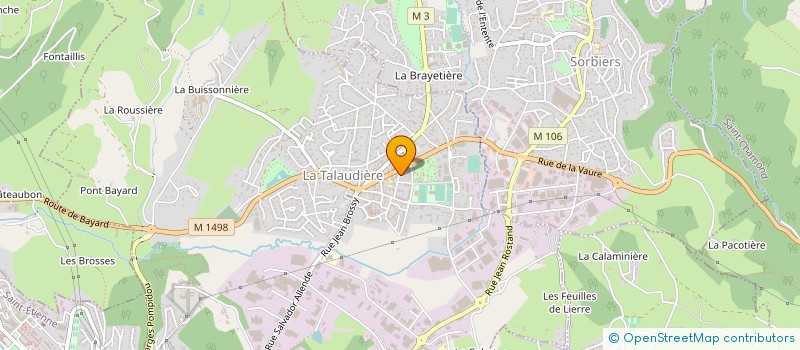 localisation de l'entreprise MONSIEUR JEAN FRANCOIS CHARBONNIER  LA TALAUDIERE