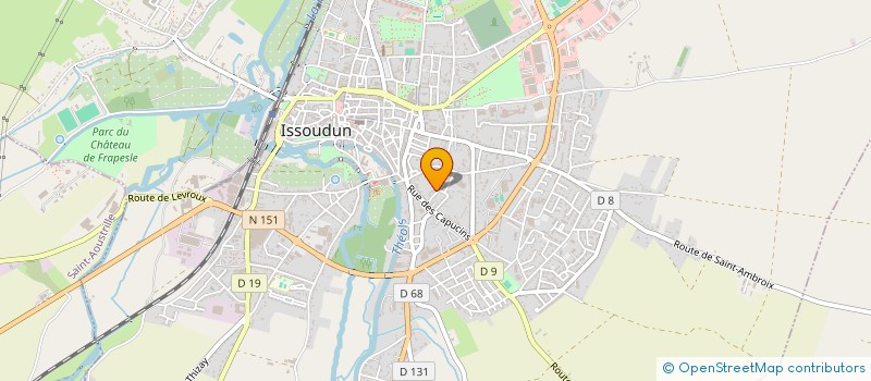 localisation de l'entreprise MONSIEUR JEAN FRANCOIS CHARDONNET à ISSOUDUN