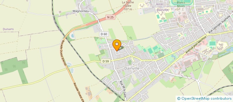 localisation de l'entreprise MONSIEUR JEAN-FRANCOIS CHARLEMAGNE  DAINVILLE