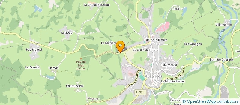 localisation de l'entreprise MONSIEUR JEAN-FRANCOIS CHARPENTIER à AUZANCES