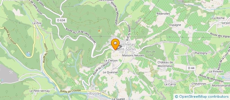 localisation de l'entreprise MONSIEUR JEAN-FRANCOIS CHASTANET  MONTMELAS-SAINT-SORLIN