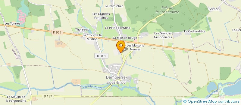localisation de l'entreprise MONSIEUR JEAN-FRANCOIS CHAUVEAU à DAMPIERRE-SOUS-BROU