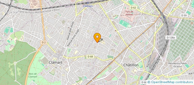 localisation de l'entreprise MONSIEUR JEAN-FRANCOIS CHAZALON  CHATILLON