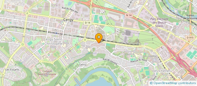 localisation de l'entreprise MONSIEUR JEAN FRANCOIS CHESSEBOEUF  CERGY