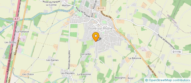 localisation de l'entreprise MONSIEUR JEAN-FRANCOIS CHOBLET à ETOILE-SUR-RHONE