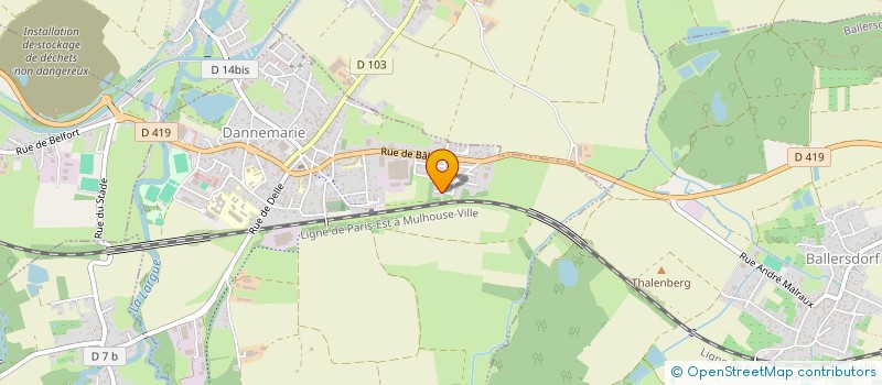 localisation de l'entreprise MONSIEUR JEAN-FRANCOIS CHOLIEU  DANNEMARIE