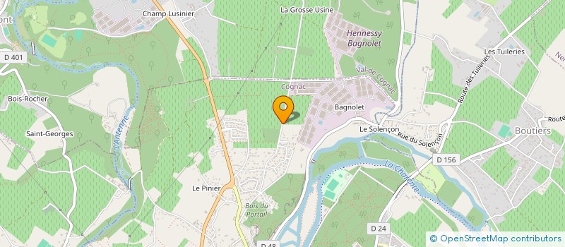 localisation de l'entreprise MONSIEUR JEAN FRANCOIS CLAVELAUD à COGNAC