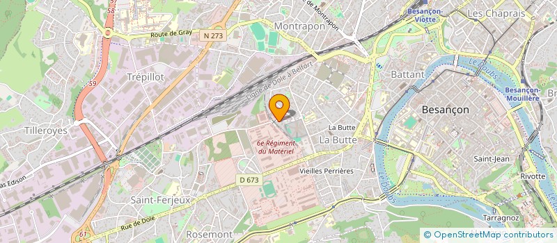localisation de l'entreprise MONSIEUR JEAN-FRANCOIS CLERC à BESANCON