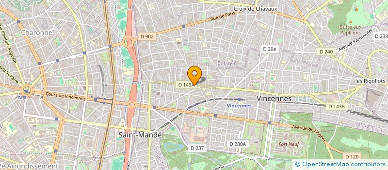 localisation de l'entreprise MONSIEUR JEAN-FRANCOIS COCHARD à MONTREUIL