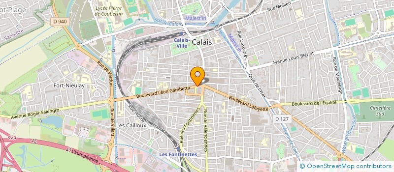 localisation de l'entreprise MONSIEUR JEAN-FRANCOIS COQUEL  CALAIS