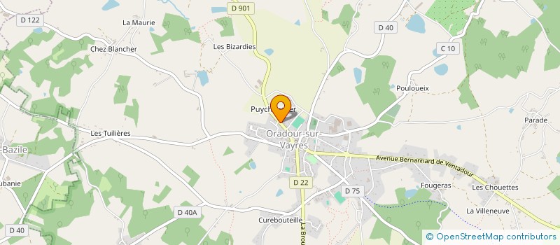 localisation de l'entreprise MONSIEUR JEAN-FRANCOIS CORIVAUD  ORADOUR-SUR-VAYRES