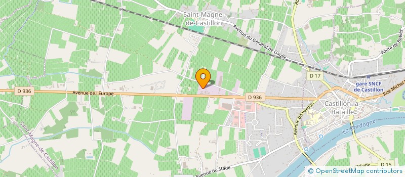 localisation de l'entreprise MONSIEUR JEAN-FRANCOIS CORPS  SAINT-MAGNE-DE-CASTILLON