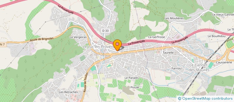 localisation de l'entreprise MONSIEUR JEAN-FRANCOIS COTE  LE LUC