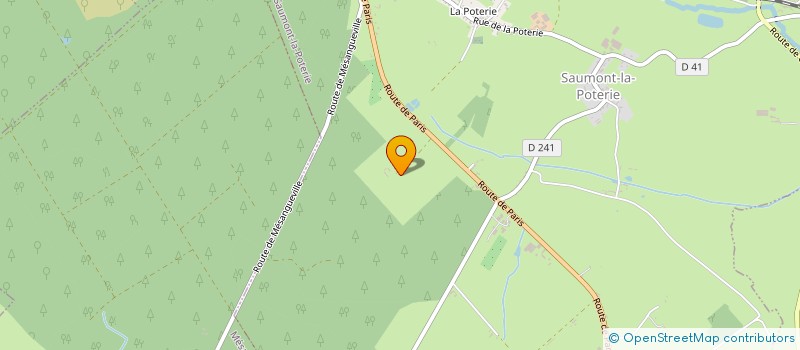 localisation de l'entreprise MONSIEUR JEAN-FRANCOIS COUTIN  SAUMONT-LA-POTERIE