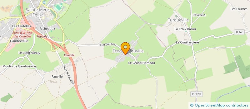 localisation de l'entreprise MONSIEUR JEAN-FRANCOIS CREVON  SAINTE-MERE-EGLISE