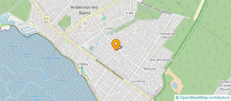 localisation de l'entreprise MONSIEUR JEAN-FRANCOIS CURE  ANDERNOS-LES-BAINS