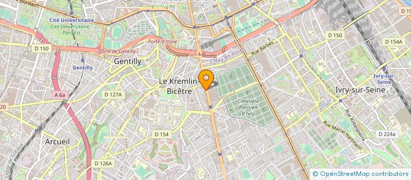 localisation de l'entreprise MONSIEUR JEAN-FRANCOIS DAUBERT  LE KREMLIN-BICETRE