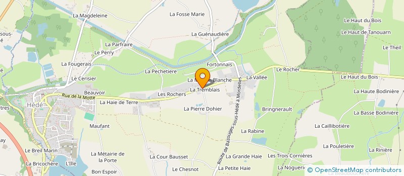 localisation de l'entreprise MONSIEUR JEAN-FRANCOIS DAVID à HEDE-BAZOUGES