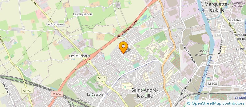 localisation de l'entreprise MONSIEUR JEAN-FRANCOIS DE CONINCK  MARQUETTE-LEZ-LILLE