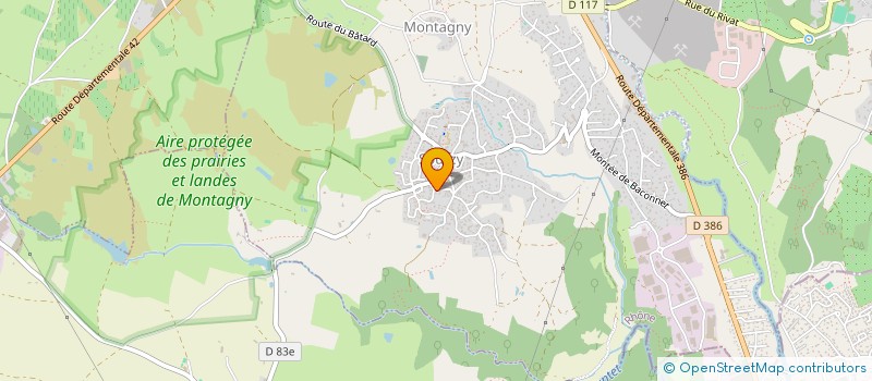 localisation de l'entreprise MONSIEUR JEAN-FRANCOIS DEGRANGE  MONTAGNY