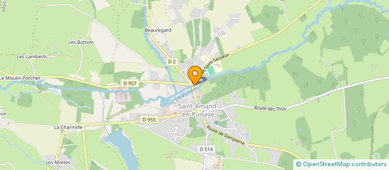 localisation de l'entreprise MONSIEUR JEAN-FRANCOIS DEJEAN  SAINT-AMAND-EN-PUISAYE