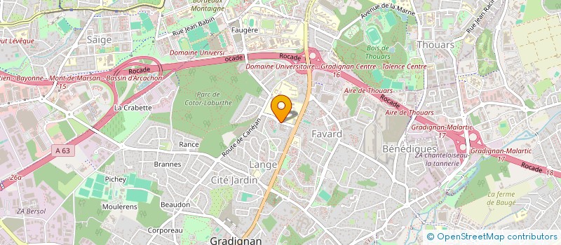 localisation de l'entreprise MONSIEUR JEAN FRANCOIS DELAPLACE à GRADIGNAN
