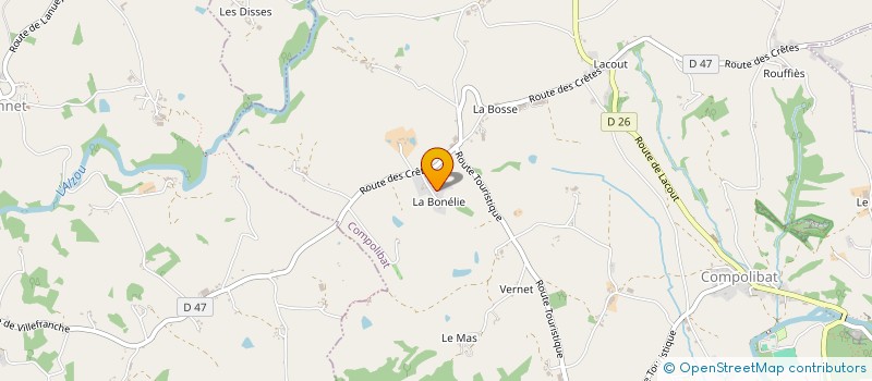 localisation de l'entreprise MONSIEUR JEAN-FRANCOIS DELMAS  COMPOLIBAT