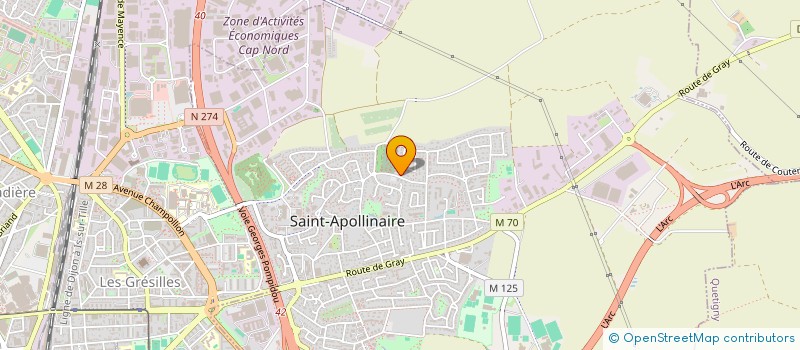 localisation de l'entreprise MONSIEUR JEAN-FRANCOIS DENIS  SAINT-APOLLINAIRE