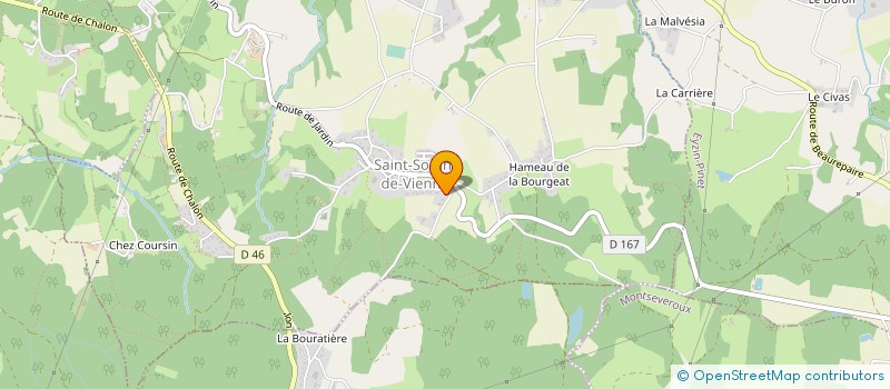 localisation de l'entreprise MONSIEUR JEAN-FRANCOIS DERAIN  SAINT-SORLIN-DE-VIENNE