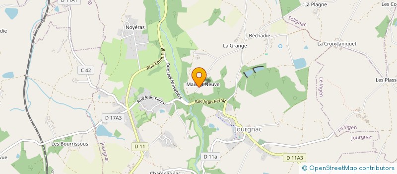 localisation de l'entreprise MONSIEUR JEAN FRANCOIS DESBORDES à JOURGNAC