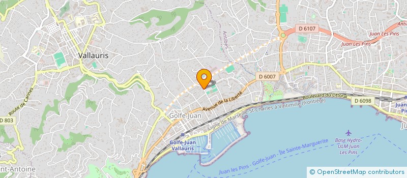 localisation de l'entreprise MONSIEUR JEAN-FRANCOIS DESCLAUX  VALLAURIS