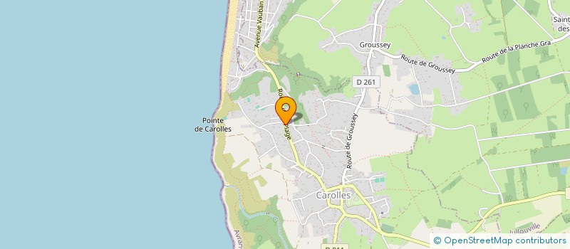 localisation de l'entreprise MONSIEUR JEAN-FRANCOIS DESHEULLES  CAROLLES