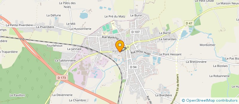 localisation de l'entreprise MONSIEUR JEAN-FRANCOIS DESILLE  RETIERS