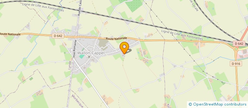 localisation de l'entreprise MONSIEUR JEAN-FRANCOIS DESMEDT  WALLON-CAPPEL