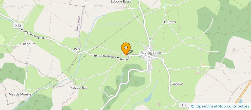 localisation de l'entreprise MONSIEUR JEAN-FRANCOIS DESRUES à PUYLAGARDE
