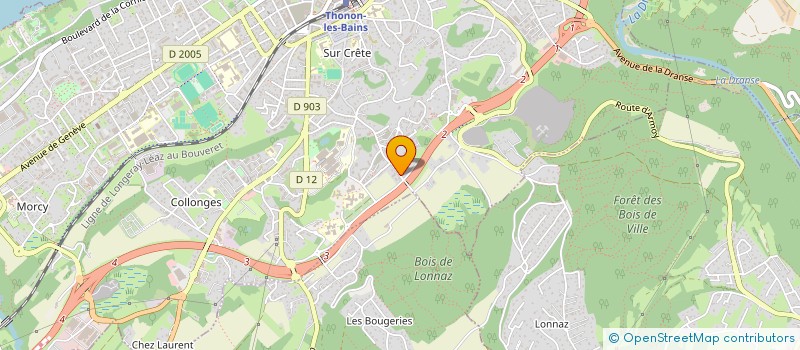 localisation de l'entreprise MONSIEUR JEAN-FRANCOIS DEVILLE à THONON-LES-BAINS