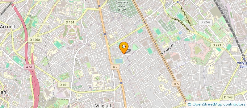 localisation de l'entreprise MONSIEUR JEAN FRANCOIS DHENIN  VILLEJUIF