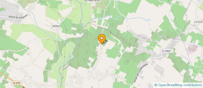 localisation de l'entreprise MONSIEUR JEAN FRANCOIS DINDART  LA LANDE-DE-FRONSAC