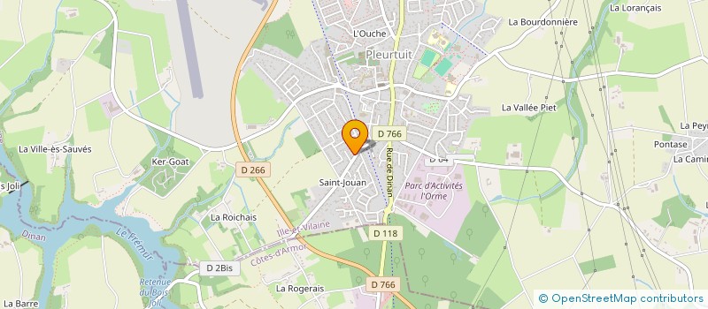 localisation de l'entreprise MONSIEUR JEAN FRANCOIS DINESH ROCHER  PLEURTUIT