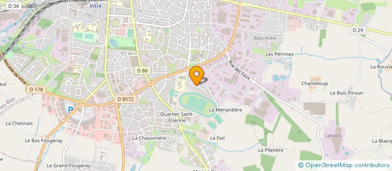 localisation de l'entreprise MONSIEUR JEAN-FRANCOIS DONDON  VITRE