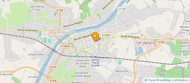 localisation de l'entreprise MONSIEUR JEAN FRANCOIS DOUMAX  SAINTE-FOY-LA-GRANDE