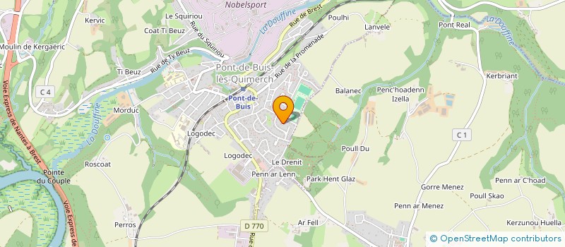 localisation de l'entreprise MONSIEUR JEAN-FRANCOIS DRION  PONT-DE-BUIS-LES-QUIMERC'H