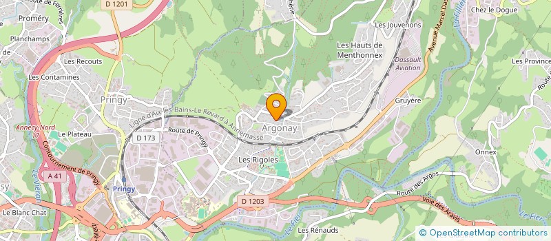 localisation de l'entreprise MONSIEUR JEAN FRANCOIS DRUILHE à ARGONAY